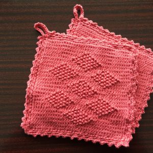 Topflappen Rautenmuster