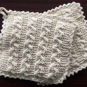 Topflappen Zopfmuster