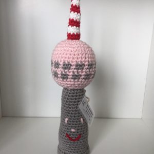 Rosa Fernsehturm-Rassel