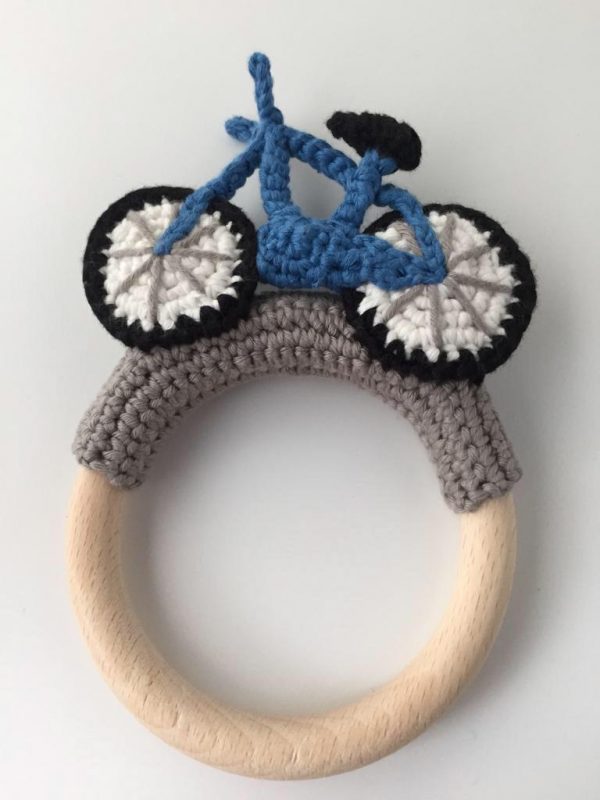 blauer Fahrrad-Greifling