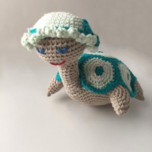 türkis-mint-farbene Schildkröte