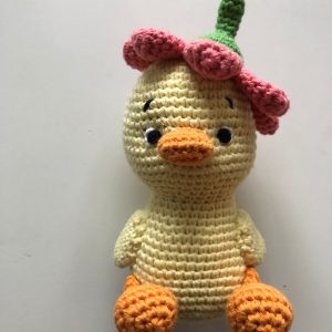 Ente Florett mit rosa Blüte